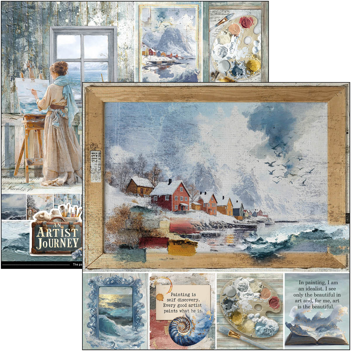 Ciao Bella An Artist Journey 12x12 Inch Paper Pad (12pcs)