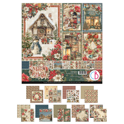 Ciao Bell Merry & Bright 12x12 Inch Paper Pad (12pcs)