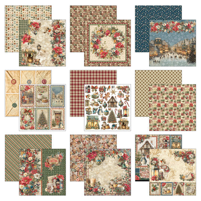 Ciao Bell Merry & Bright 12x12 Inch Paper Pad (12pcs)