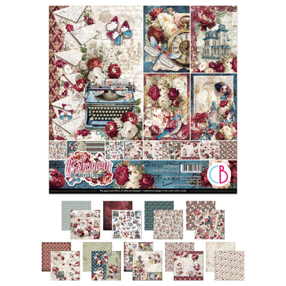 Ciao Bell Bohemian Burgundy 12x12 Inch Paper Pad (12pcs)
