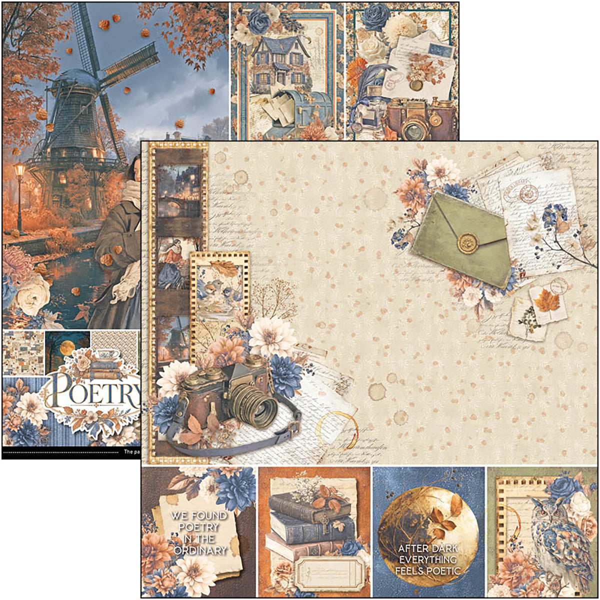 Ciao Bella Poetry 12x12 Inch Paper Pad (12pcs)