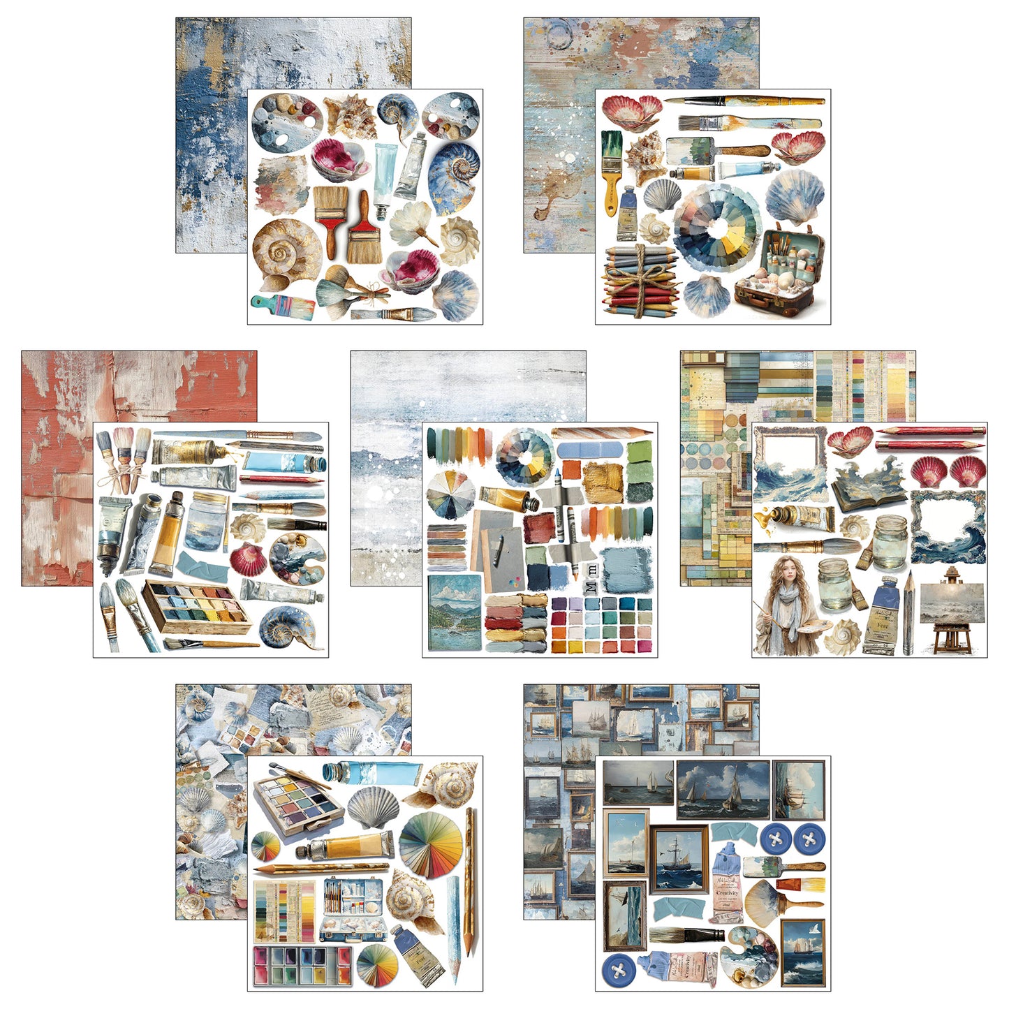 Ciao Bella An Artist Journey 6x6 Inch Fussy Cut Pad (24pcs)