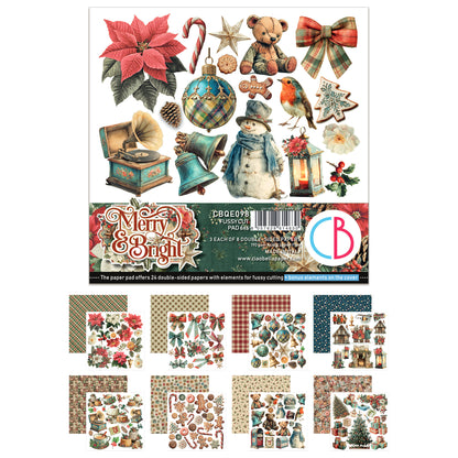 Ciao Bell Merry & Bright 6x6 Inch Fussy Cut Pad (24pcs)
