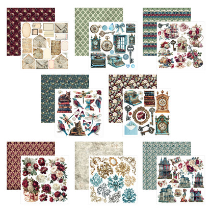 Ciao Bell Bohemian Burgundy 6x6 Inch Fussy Cut Pad (24pcs)