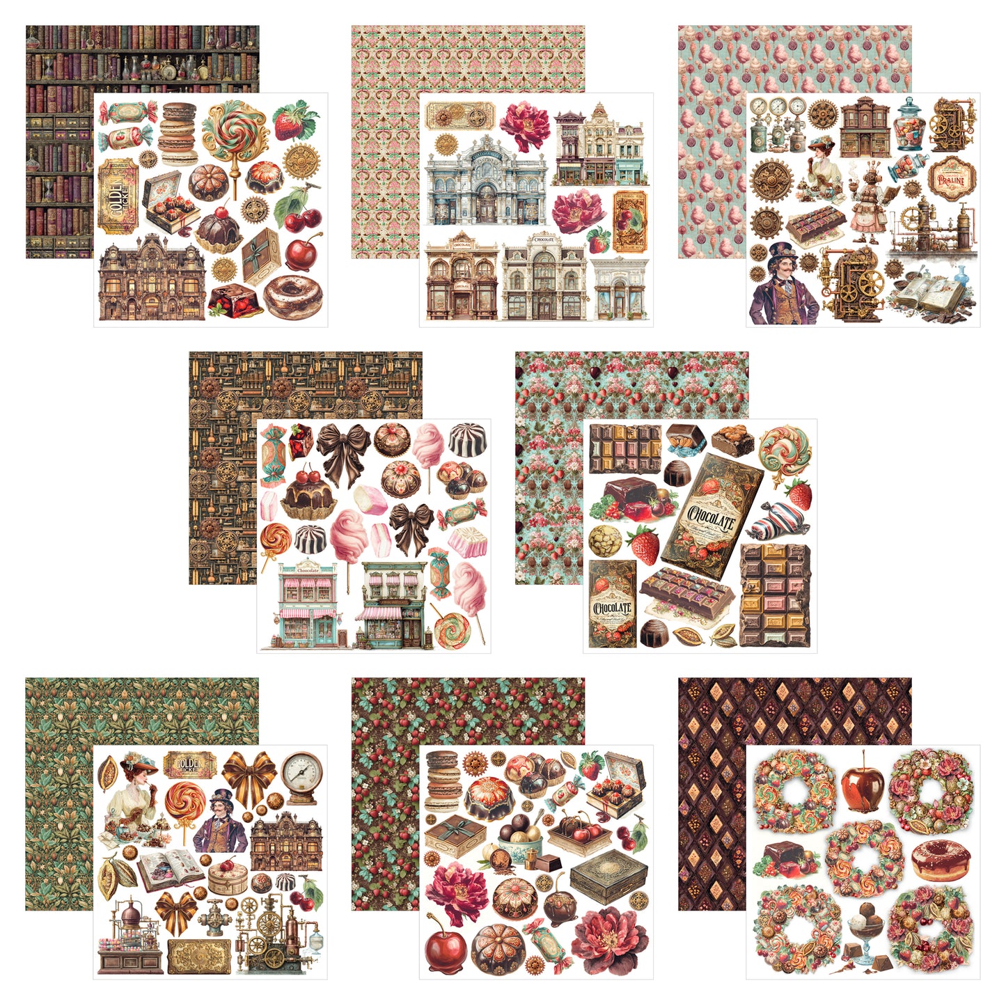 Ciao Bell The Chocolate Factory 6x6 Inch Fussy Cut Pad (24pcs)