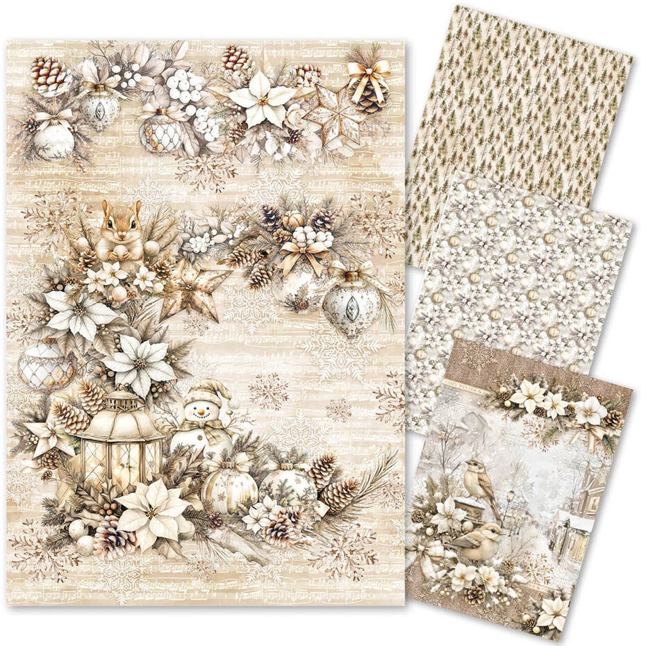 Ciao Bella Winter Season A4 Rice Paper Mixed (4pcs)