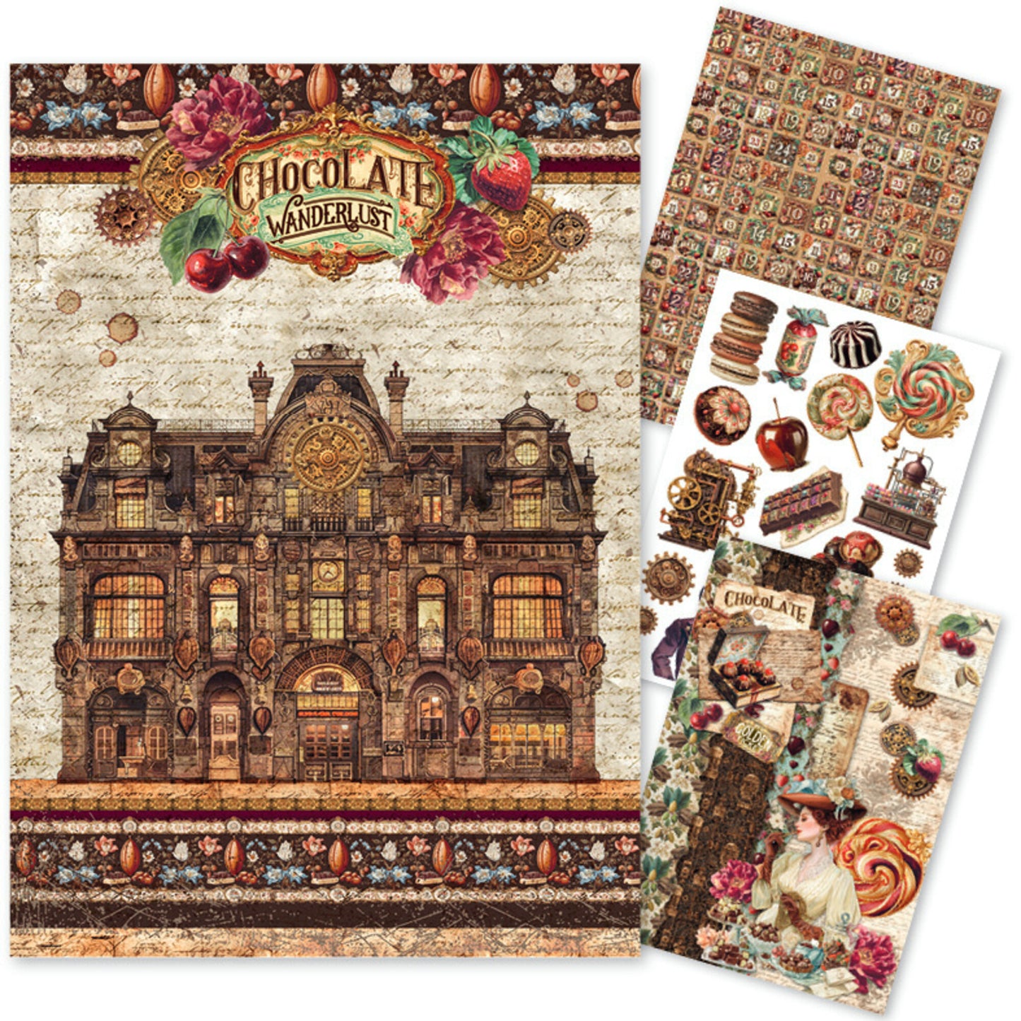 Ciao Bell The Chocolate Factory A4 Rice Paper Mixed (4pcs)