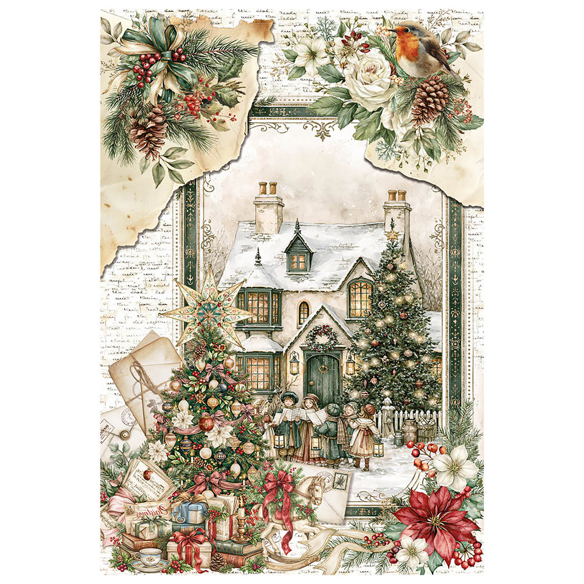 Ciao Bella Christmas A4 Rice Paper Mixed (4pcs)