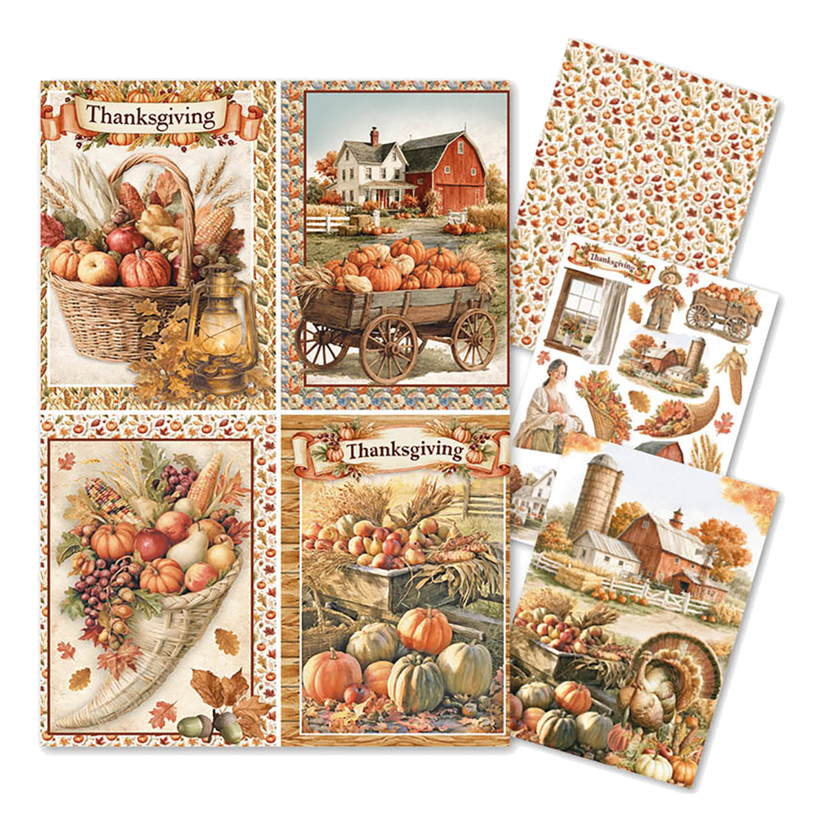 Ciao Bella Thanksgiving A4 Rice Paper Mixed (4pcs)
