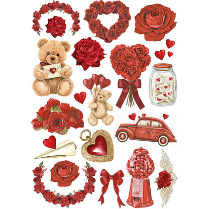 Ciao Bella St.Valentine A4 Rice Paper Mixed (4pcs)