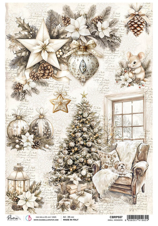 Ciao Bella Winter Season A4 Rice Paper Small Wonders (1pc)
