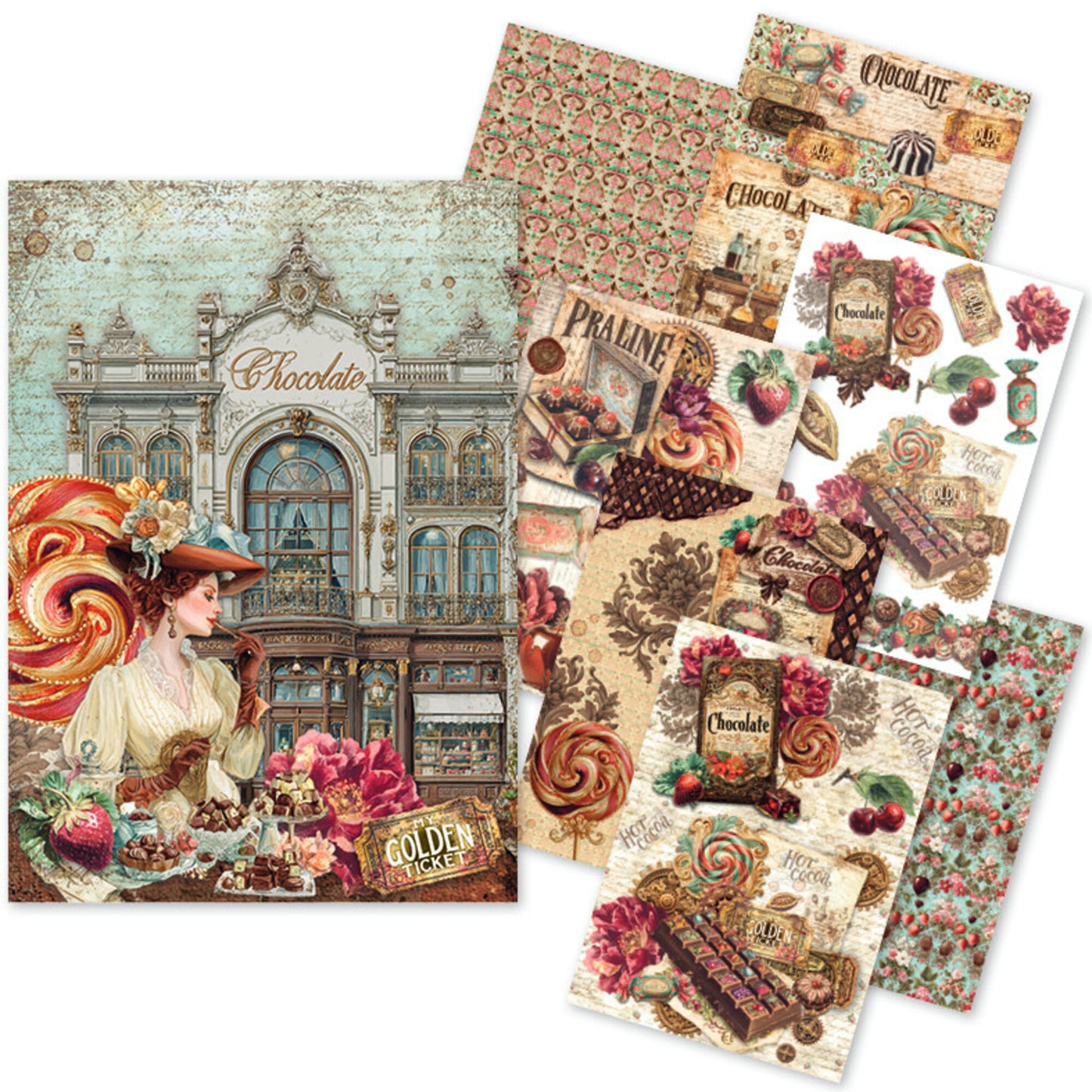 Ciao Bell The Chocolate Factory A5 Rice Paper Mixed (8pcs)