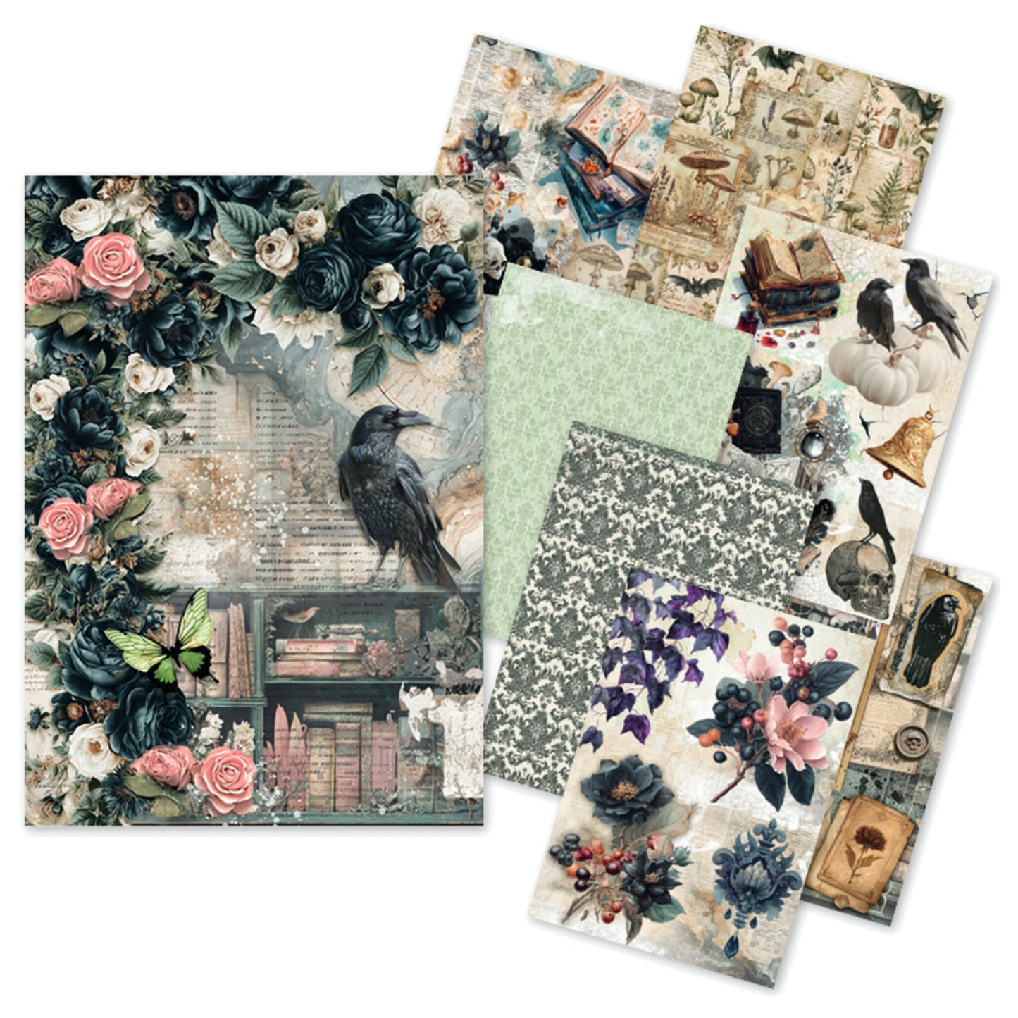 Ciao Bella The Witch's Grimoire A5 Rice Paper Mixed (8pcs)
