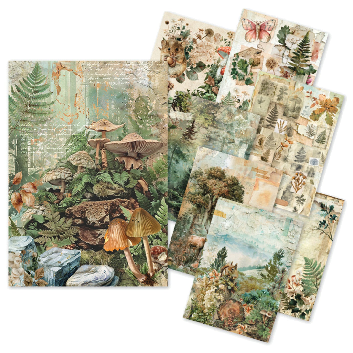 Ciao Bella The Nature Journal A5 Rice Paper Mixed (8pcs)