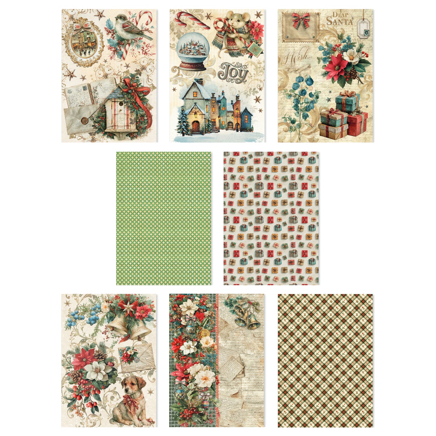 Ciao Bella Cozy Christmas A5 Rice Paper Mixed (8pcs)