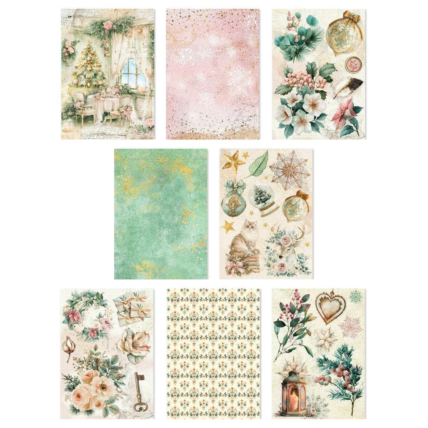 Ciao Bella Golden Winter A5 Rice Paper Mixed (8pcs)