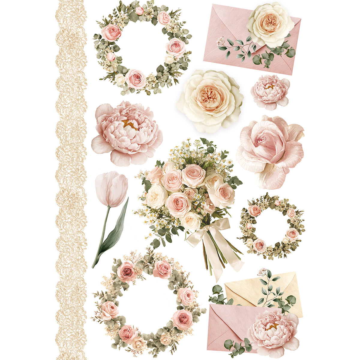 Ciao Bella Mother's Day & Father's Day A5 Rice Paper Mixed (8pcs)