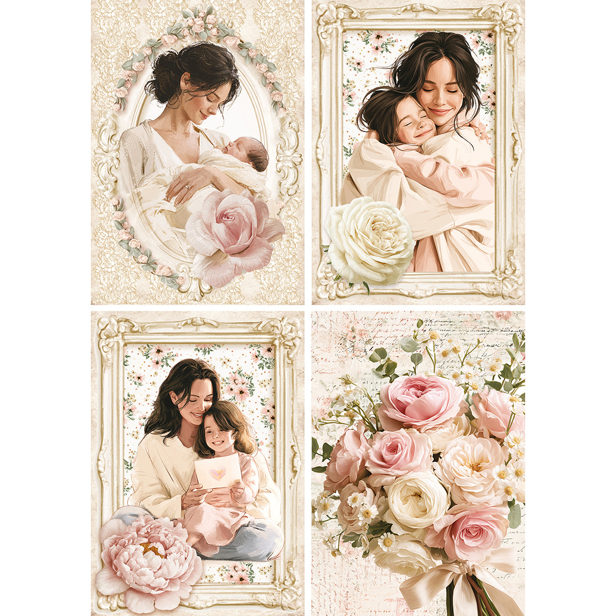 Ciao Bella Mother's Day & Father's Day A5 Rice Paper Mixed (8pcs)