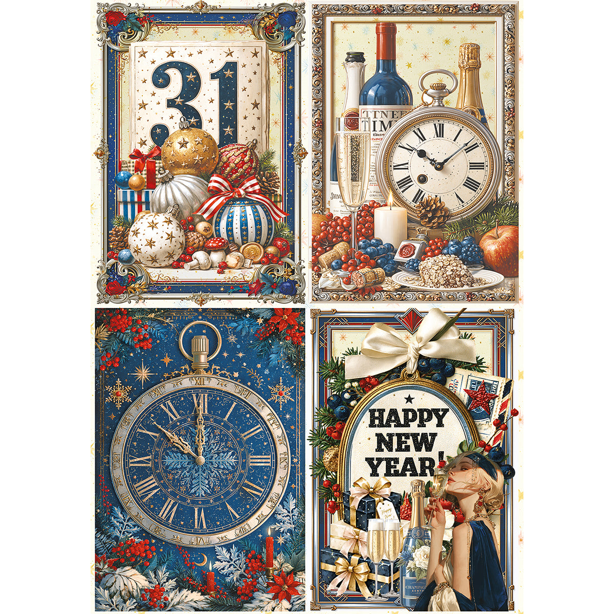 Ciao Bella New Year & Prom Night A5 Rice Paper Mixed (8pcs)