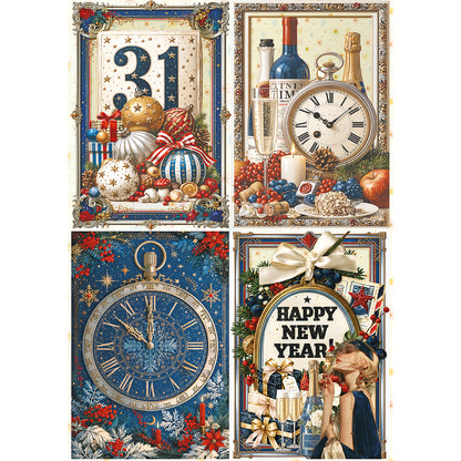 Ciao Bella New Year & Prom Night A5 Rice Paper Mixed (8pcs)