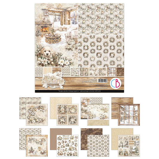 Ciao Bella Winter Season 12x12 Inch Patterns Pad (8pcs)