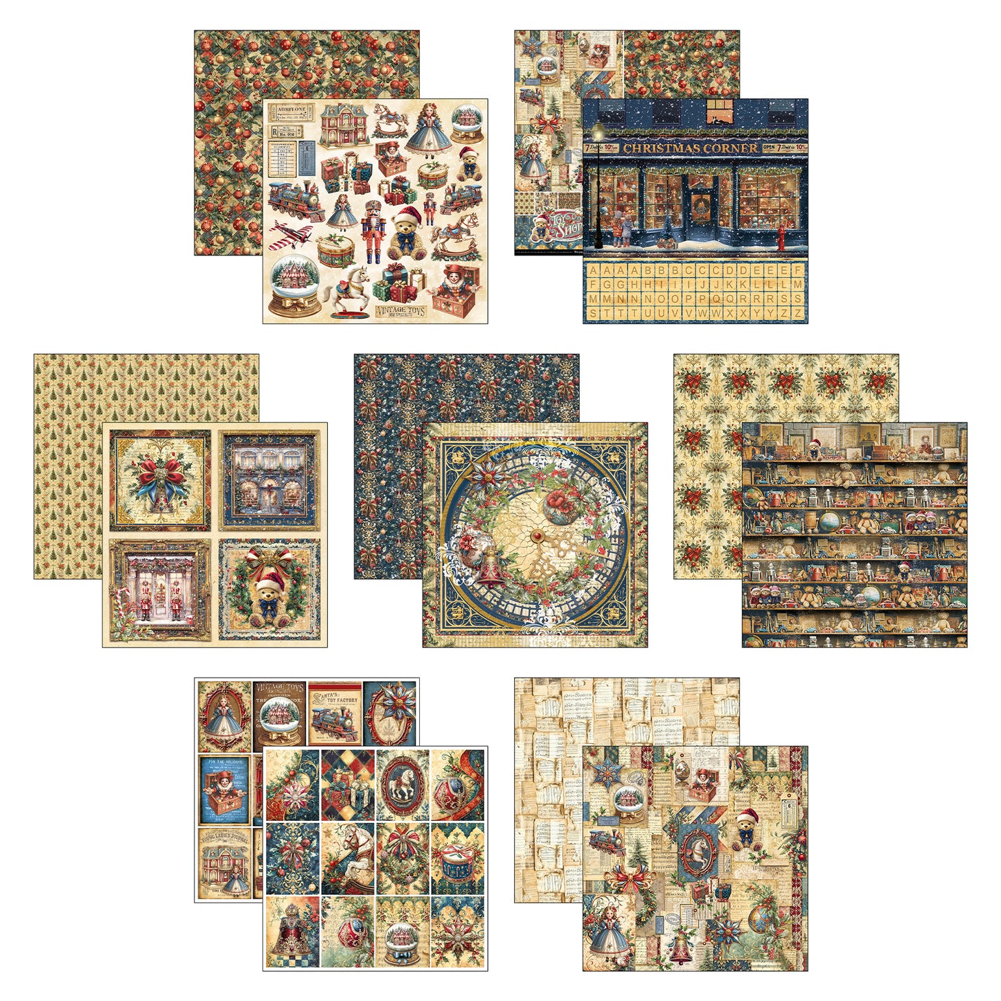 Ciao Bella Toy Shop 12x12 Inch Patterns Pad (8pcs)