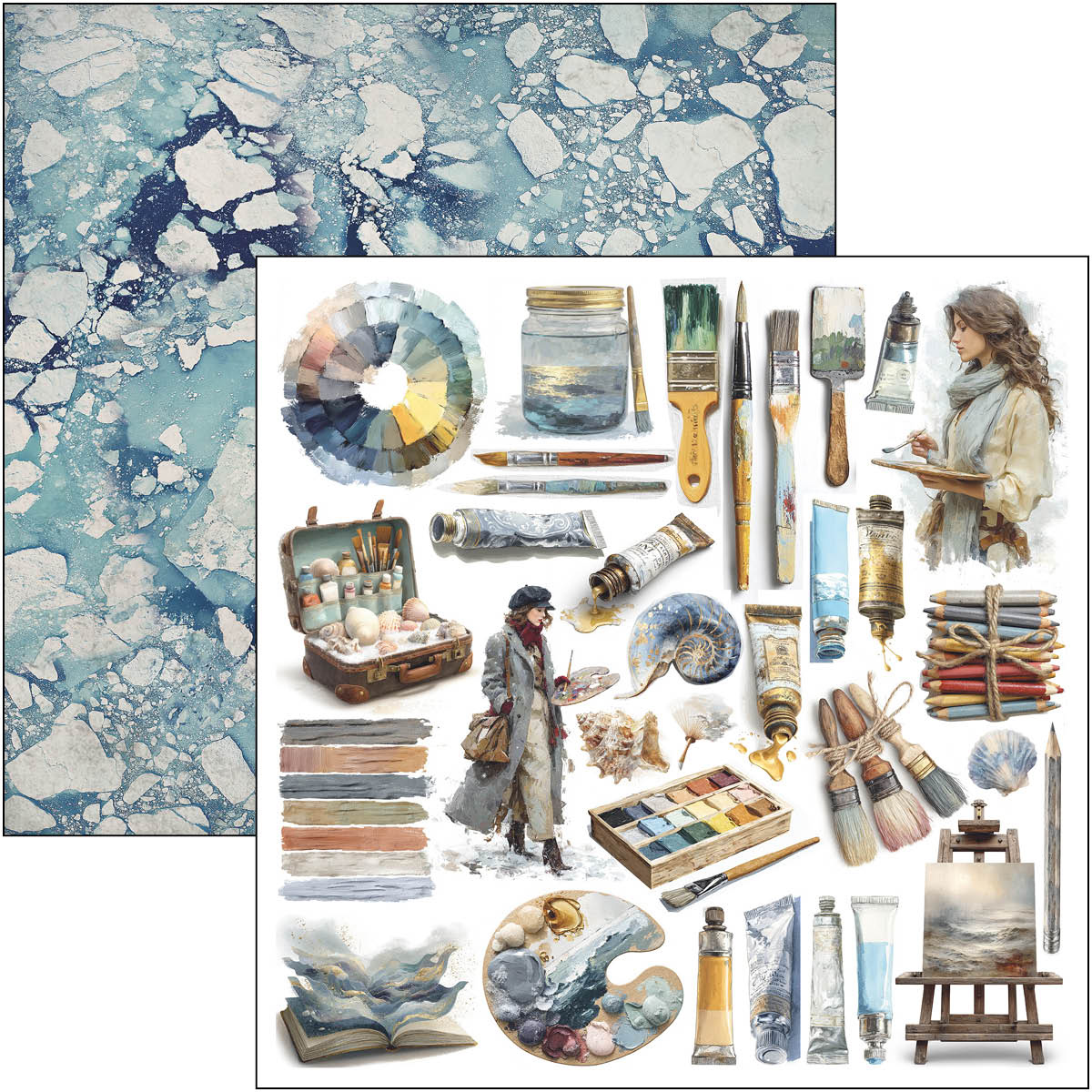 Ciao Bella An Artist Journey 12x12 Inch Patterns Pad (8pcs)