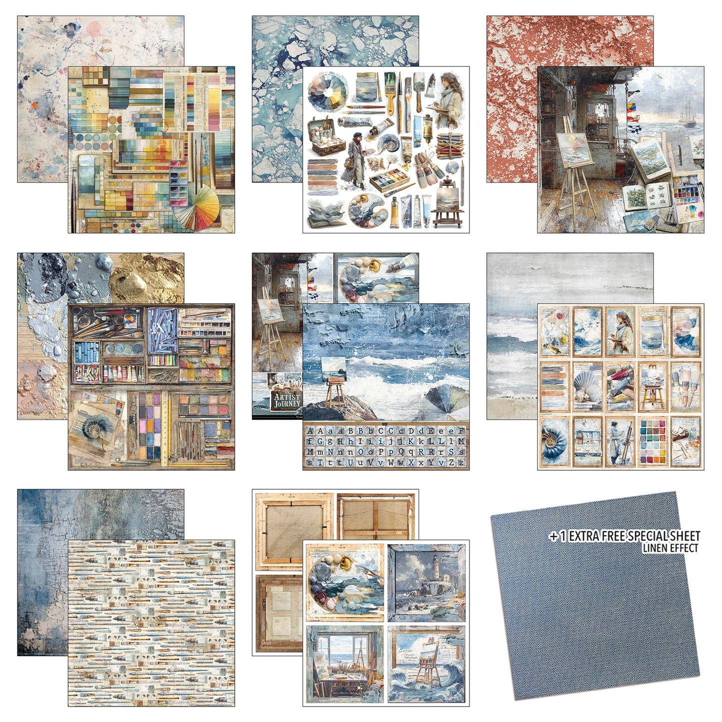 Ciao Bella An Artist Journey 12x12 Inch Patterns Pad (8pcs)