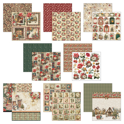 Ciao Bell Merry & Bright 12x12 Inch Patterns Pad (8pcs)
