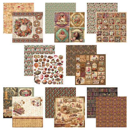 Ciao Bella The Chocolate Factory 12x12 Inch Patterns Pad (8pcs)