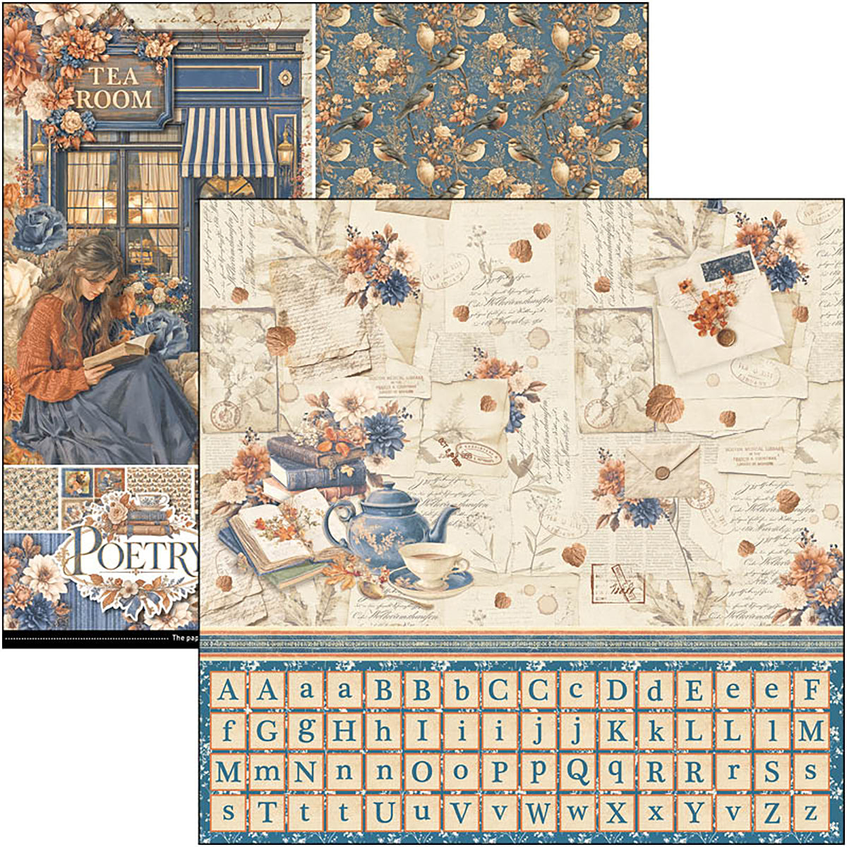 Ciao Bella Poetry 12x12 Inch Patterns Pad (8pcs)