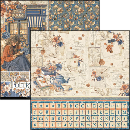 Ciao Bella Poetry 12x12 Inch Patterns Pad (8pcs)