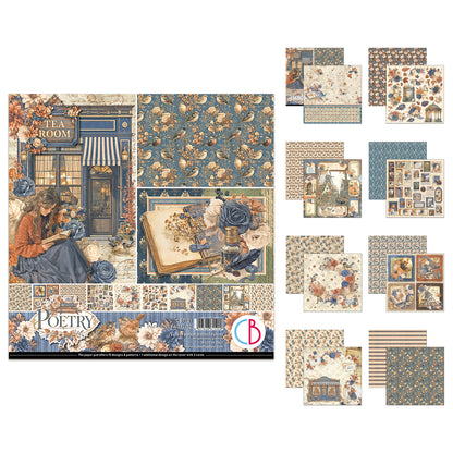 Ciao Bella Poetry 12x12 Inch Patterns Pad (8pcs)