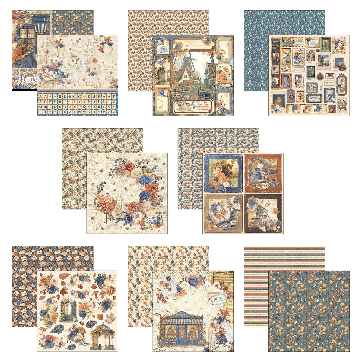 Ciao Bella Poetry 12x12 Inch Patterns Pad (8pcs)