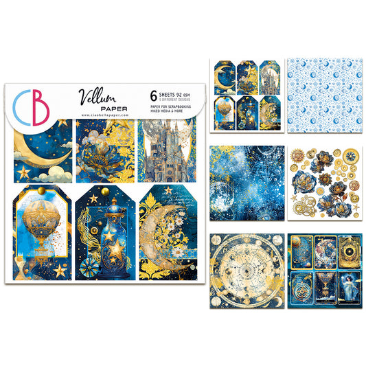 Ciao Bella Celestial 6x6 Inch Vellum Fussy Cut (6pcs)