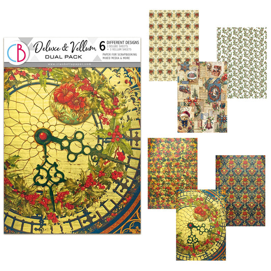 Ciao Bella Toy Shop A4 Deluxe Paper Gold & Vellum Dual Pack Mixed (6pcs)