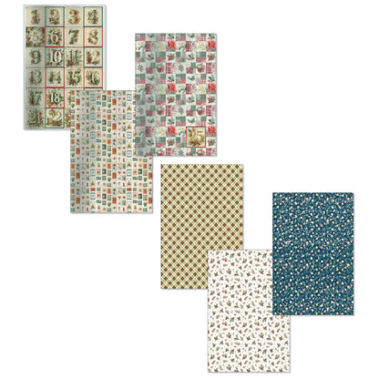 Ciao Bell Merry & Bright A4 Deluxe Paper Silver & Vellum Dual Pack Mixed (6pcs)