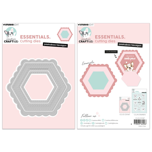 Creative Craftlab Essentials Cutting Die Peekaboo Hexagon