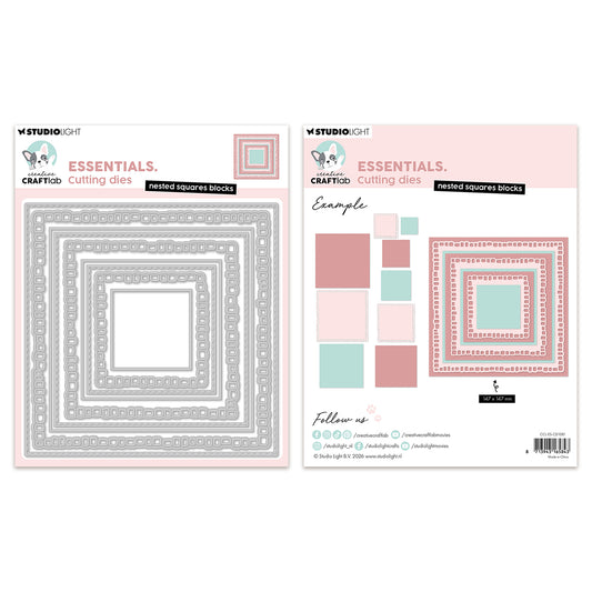 Creative Craftlab Essentials Cutting die Nested squares blocks Essentials