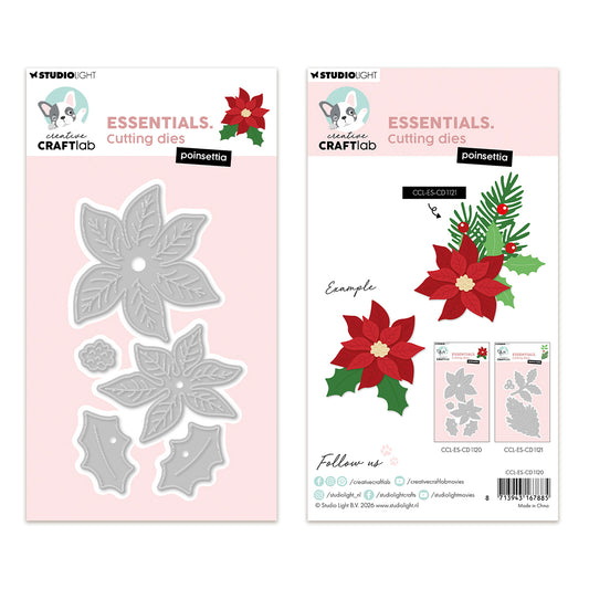 Studio Light Creative Craftlab Cutting Die Poinsettia Essentials