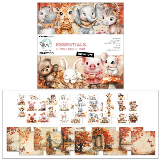 Creative Craftlab Essentials Collage Paper Pad Fall in Love
