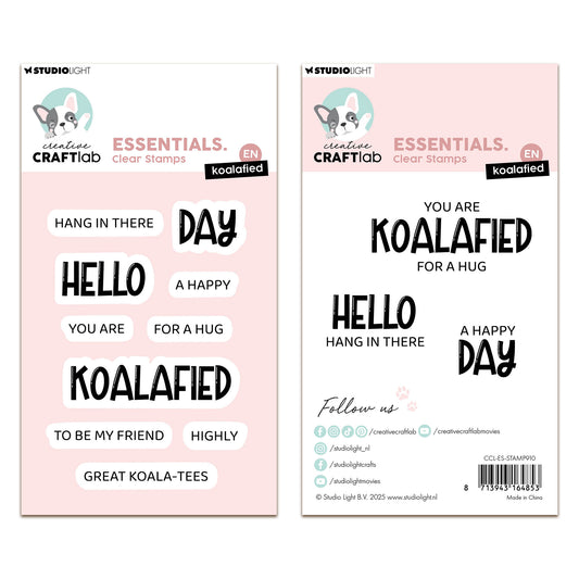 Creative Craftlab Essentials Clear Stamps Koalified