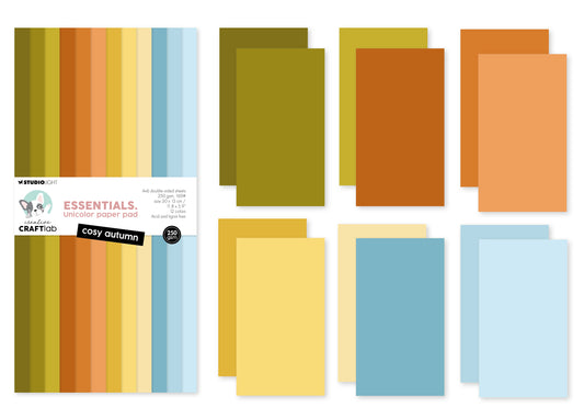 Creative Craftlab Essentials Unicolor Paper Pad Cosy Autumn