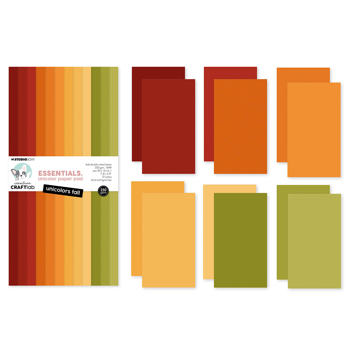 Studio Light CCL Uni paper pad Unicolors fall Essentials
