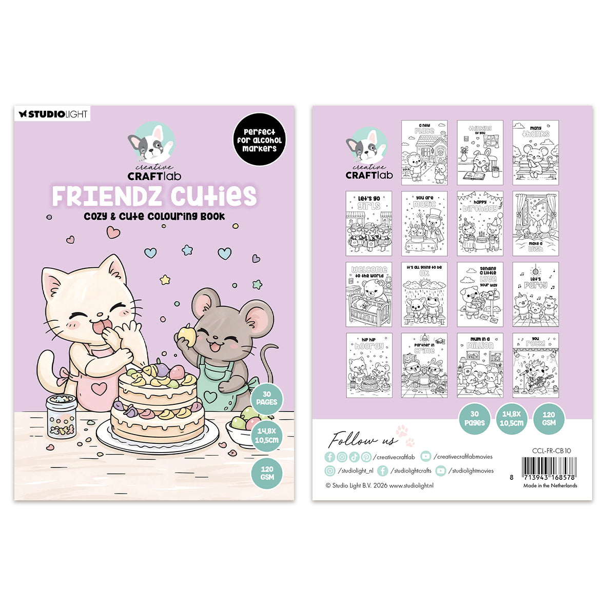 Studio Light CCL Coloring book Friendz cuties Friendz