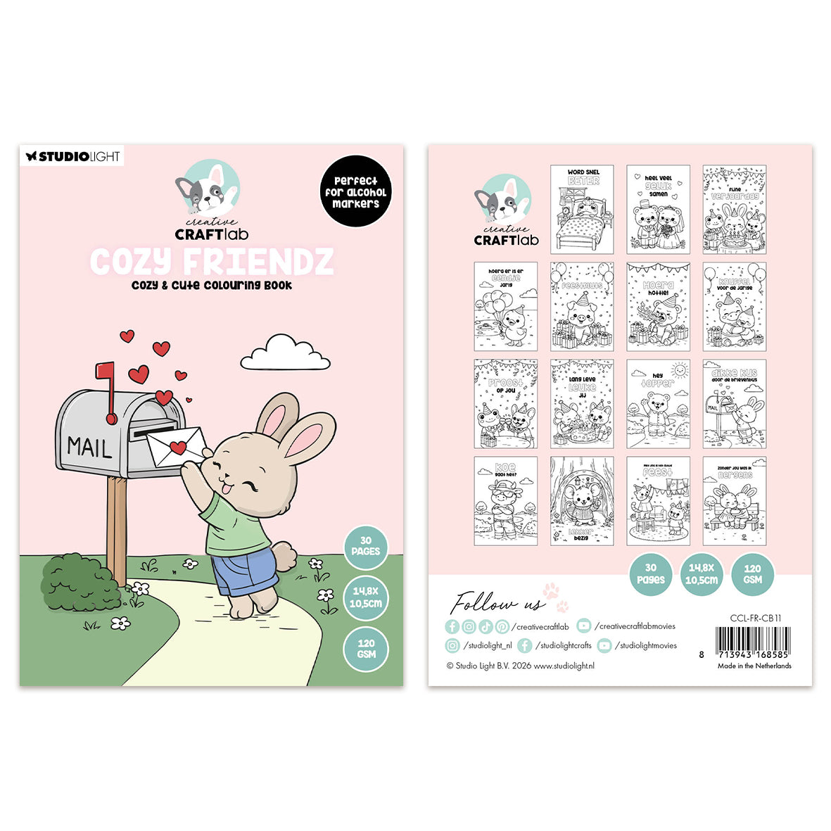 Studio Light CCL Coloring book Cozy Friendz Friendz