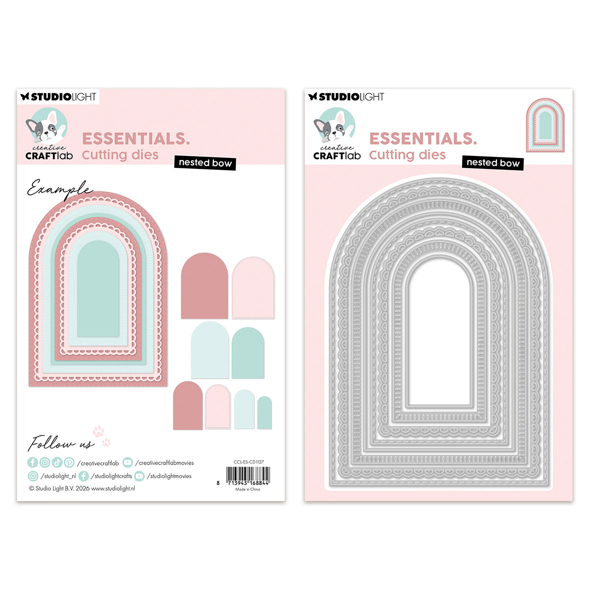 Studio Light CCL Cutting dies Nested bow Essentials