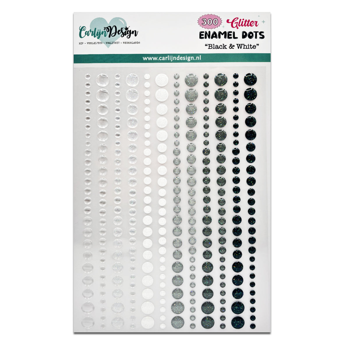 CarlijnDesign Glitter Enamel Dots Basics