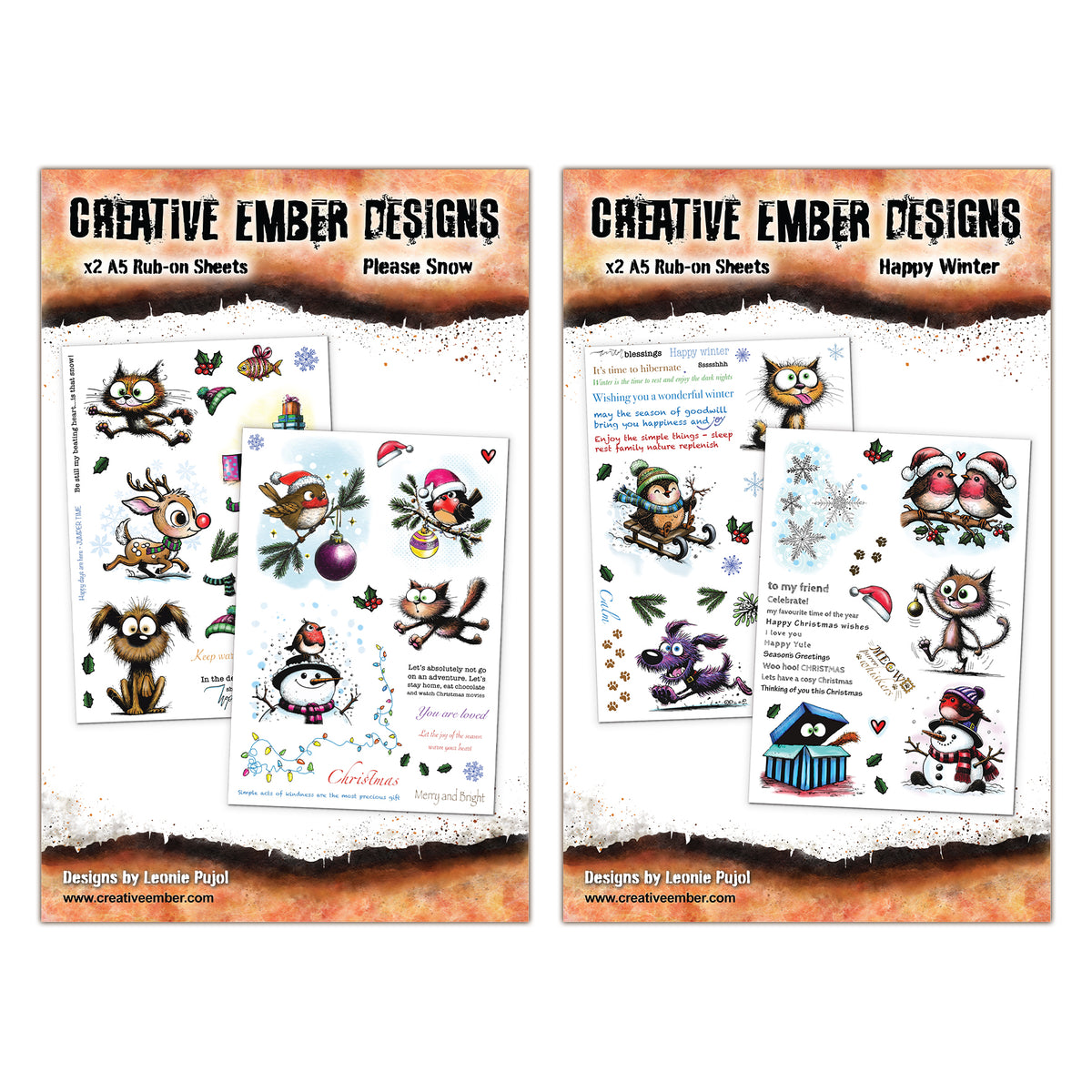 Creative Ember Designs Christmas 2025 Rub Ons Bundle – AALL & Create