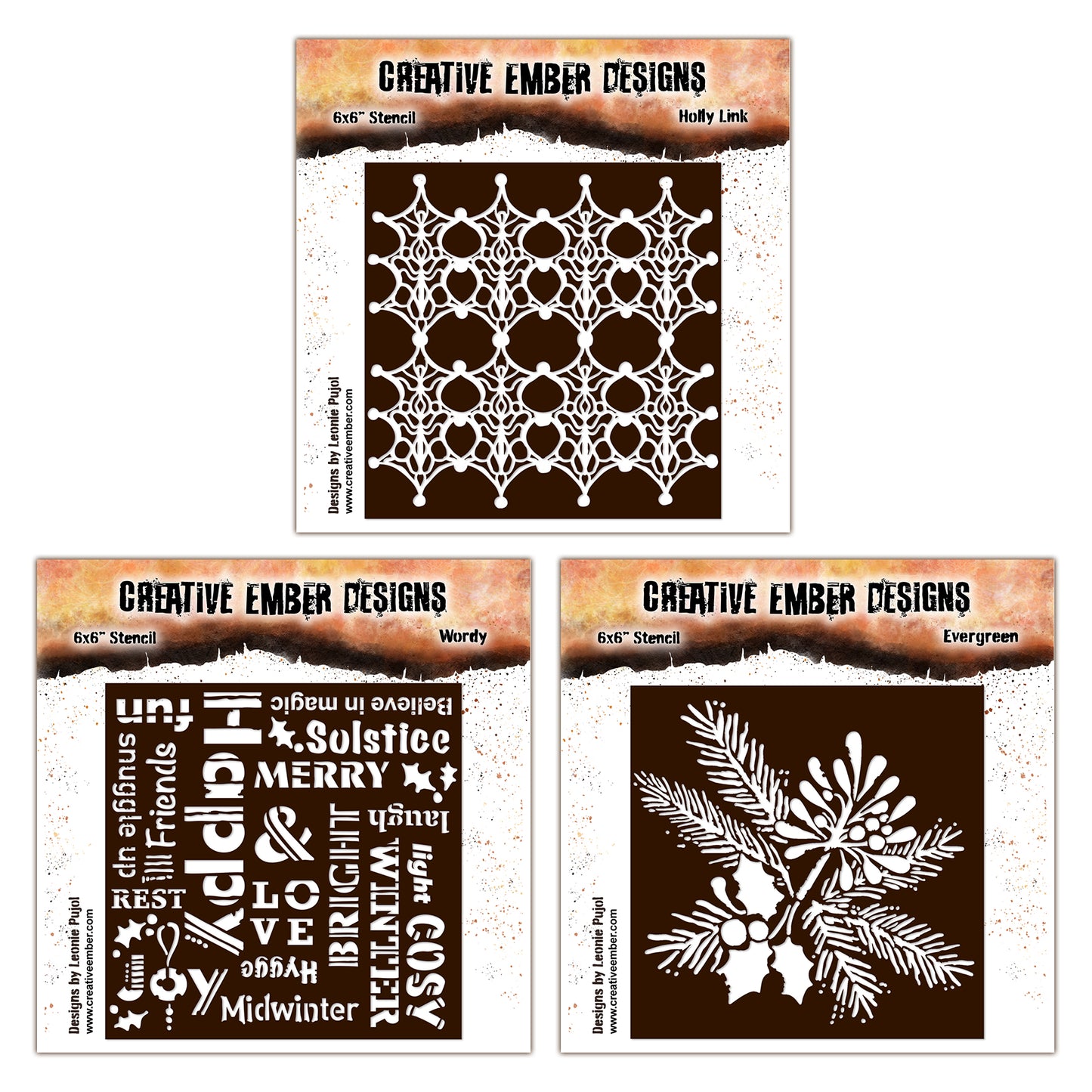 Creative Ember Designs Christmas 2025 Stencil Bundle